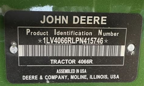 john deere pin number search